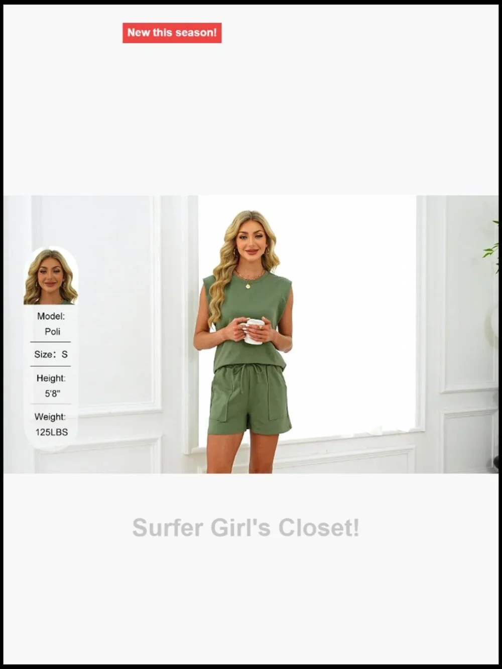 Two Piece Lounge Short Set with Cap Sleeve Top and Pockets